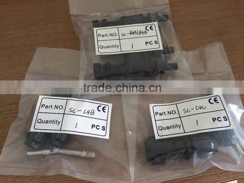 High Quality Photovoltaic accessories 2 input 1 output MC4 branch PV connector