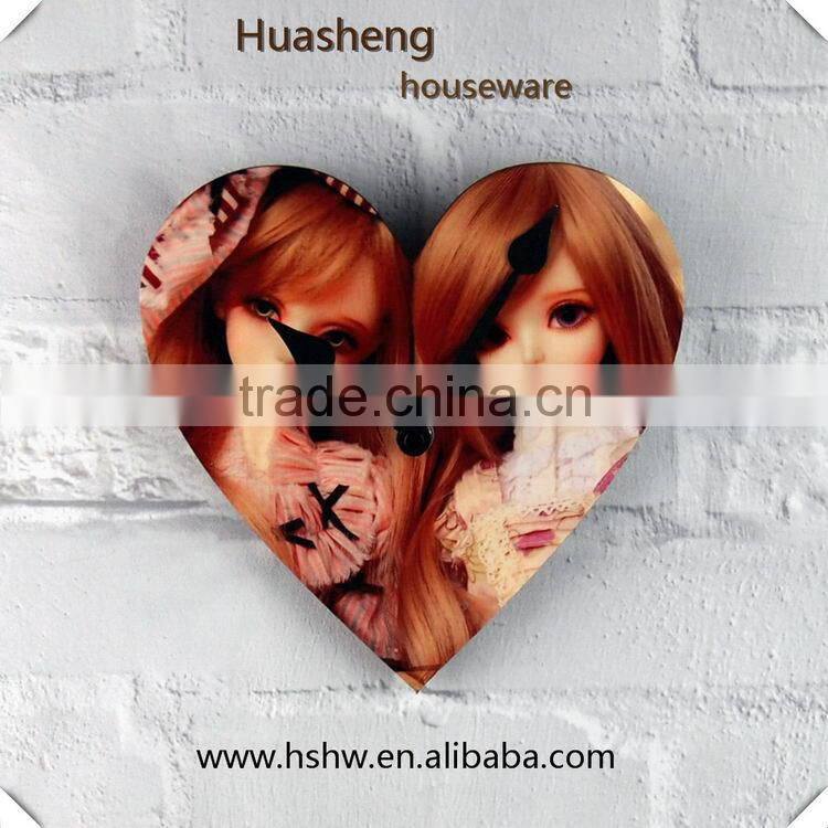 Heat press wooden clock dial face