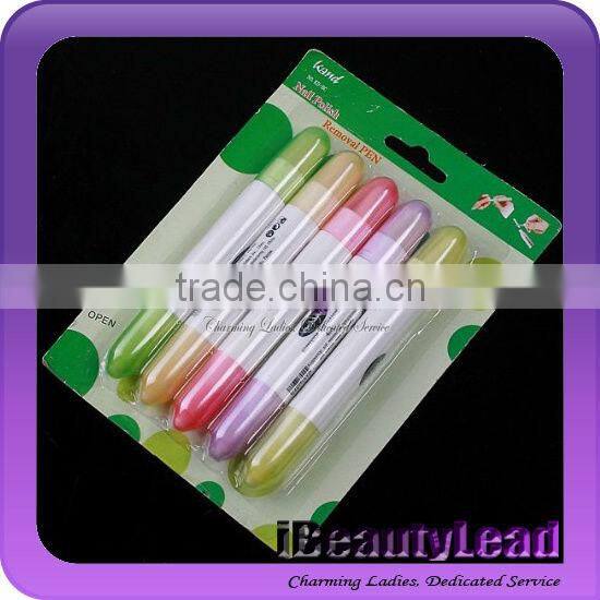 Popular 5pcs nail polish remover pen corrector pen