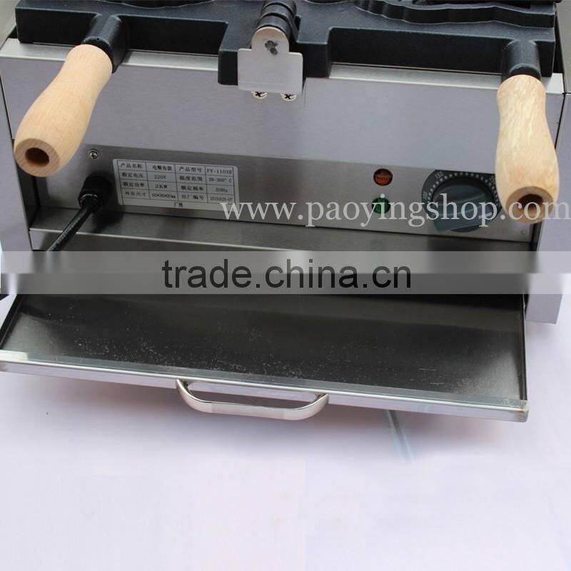 (3 in 1) 3pcs Commercial Use Non-stick 110v 220v Electric Icecream Taiyaki Baker + Batter Dispenser + Stuffing Scoop