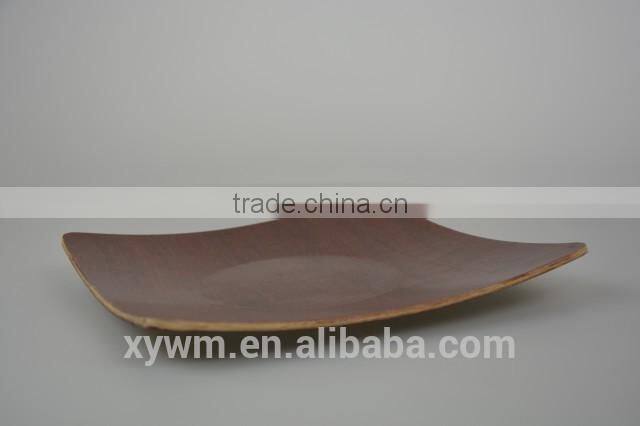 Alniphyllum fortunei tea wooden serving tray and plate