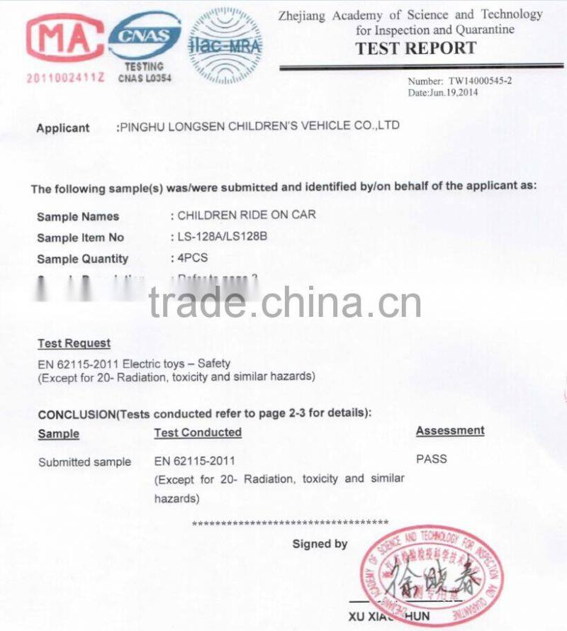 electric ride on car