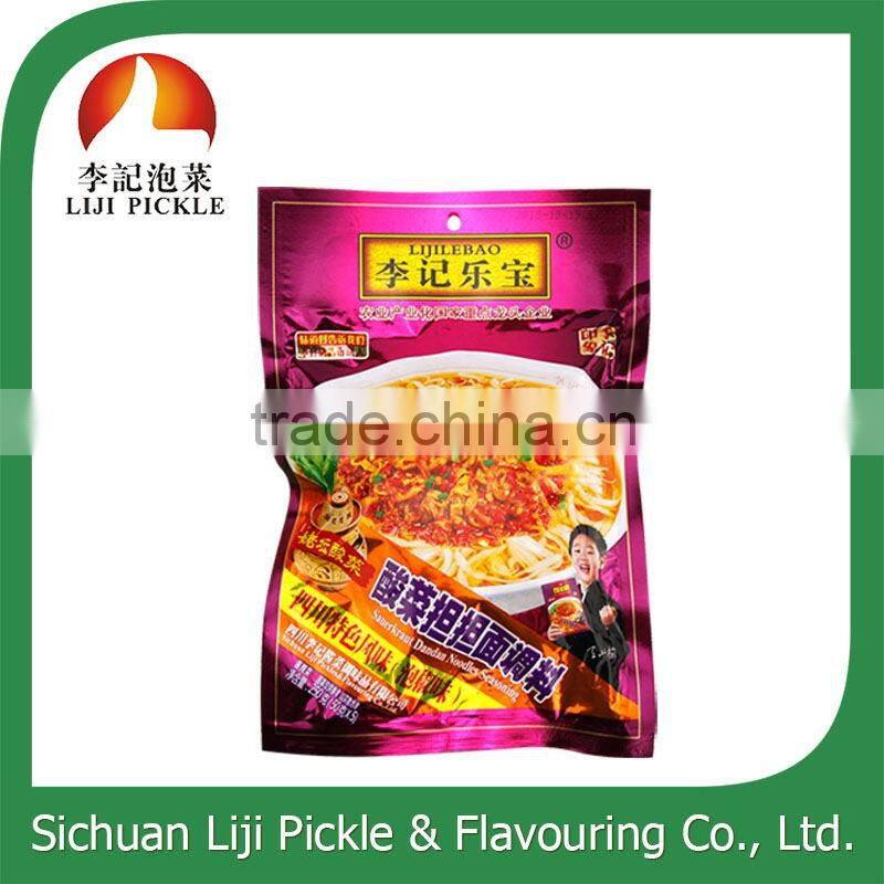 Manufacturer produced seasoning with pickle for noodle, 120g seasoning for dandan noodle