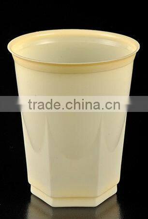 C087890-S 8oz(250ml) PP disposable square round plastic hexagonal cup