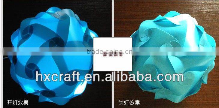 New Creative Ceiling Pendant DIY IQ Jigsaw Puzzle Lamp Shade Kit