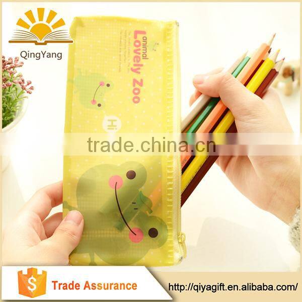 custom transparent PVC bag with zipper