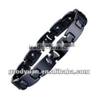 High polished faceted black ceramic bracelet, fashion ceramic bracelet