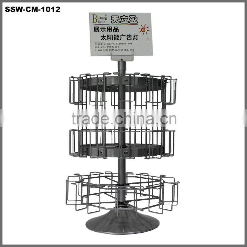 SSW-CM-121 Iron Wire Newspapers Magazine Brochure Leaflet Display Stand Wholesale