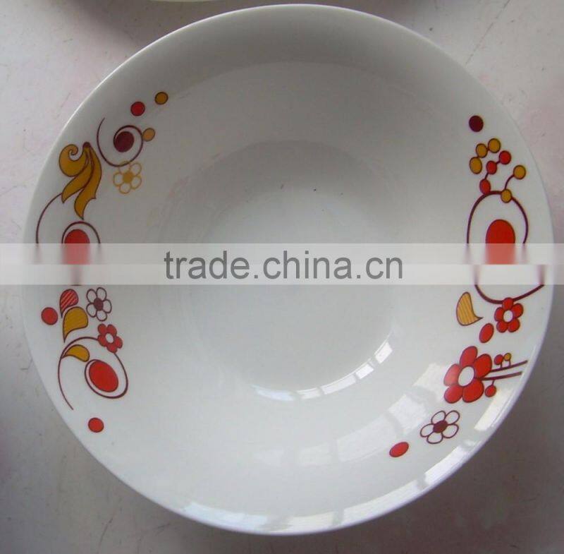 new design China factory daily use white porcelain ceramic cut edge bowl