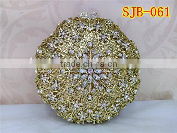 Latest fashion popular trend women crystal handbag with rhinestone in cute appearance for evening party