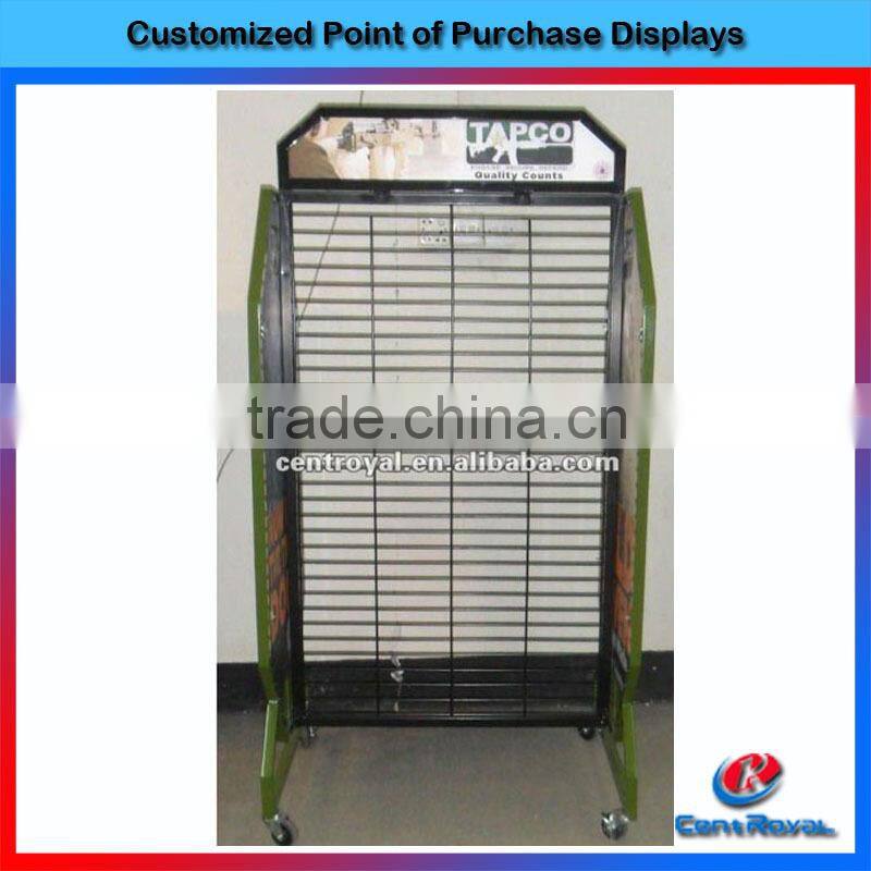 hot sale Gridwall handbag rotating display stand