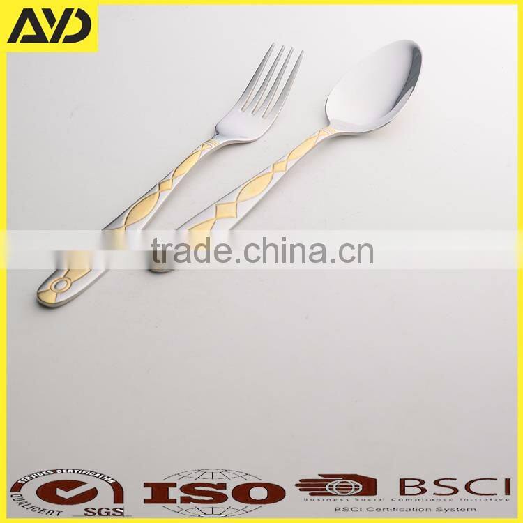 Flatware Sets Dinner Knife Fork Spoon Service tableware Stainless Steel
