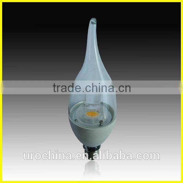 CUL approved 3w 5w E12 E14 led candles with real flame