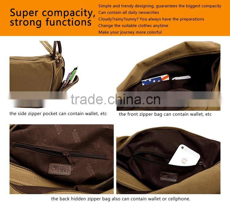 Novel Canvas Shoulder Bag Fashion Handbag Convert To A Backpack From A Shoulder Bag Pattern Shoulder Bag