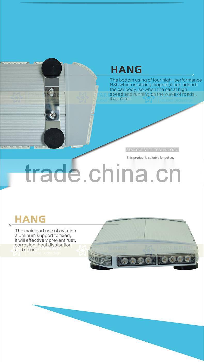 Amber mini Led police light bar with magentic for car TBD-A70E