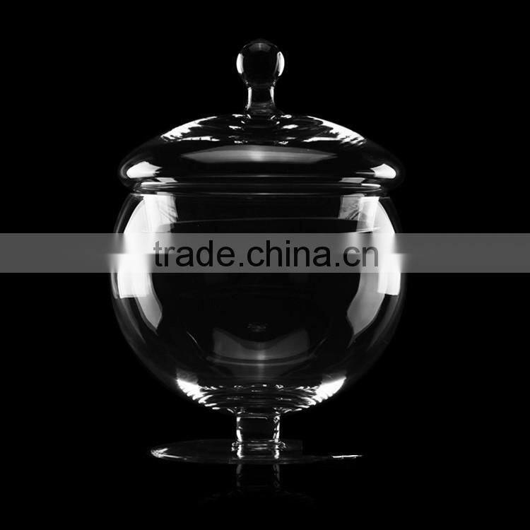 mini glass candy jar, bulb shaped glass jar