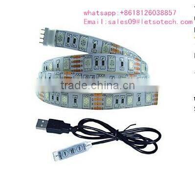2 years warranty usb light 5050 5V Voltage USB operated led rope lights portable usb LED lights USB Light Type laptop light