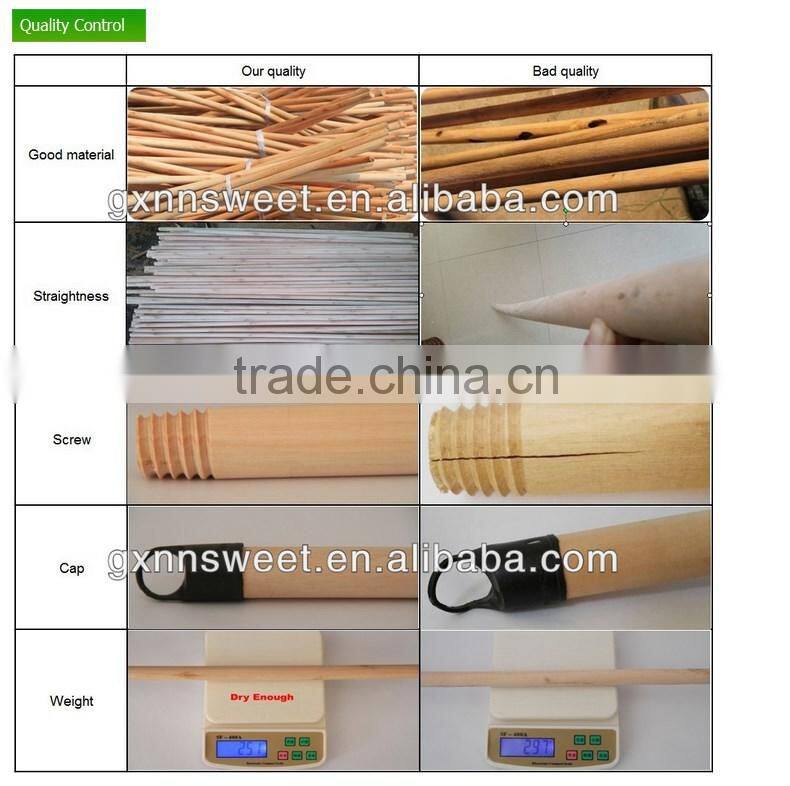 Well straight Varnished wood mop stick with Cheapest price