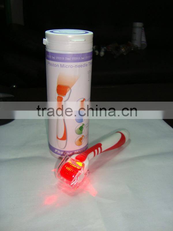 medical purpose vibrating led derma roller home use 1.5mm 540 needles titanium for all kinds of skin problems
