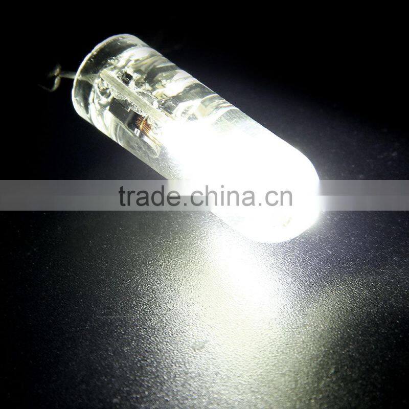 CroLED 10pcs G4 AC/DC12V Light Bulb 1.5W Bi-Pin Pure White LED Filament Lamp