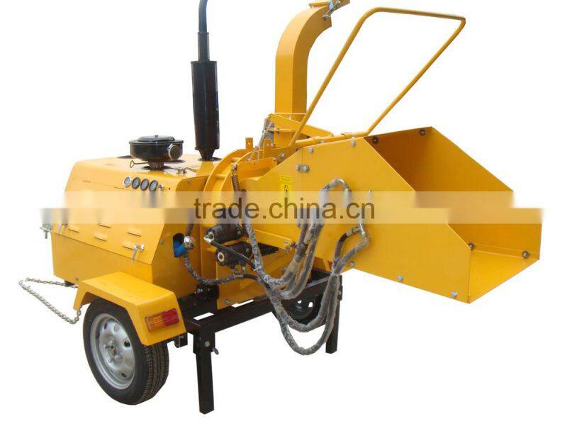 DH-50 8'' 50hp diesel mobile wood chipper machine CE approved