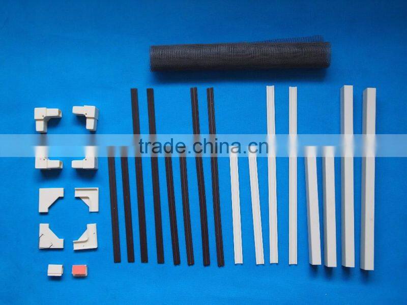 DIY PVC thickened frame window screen