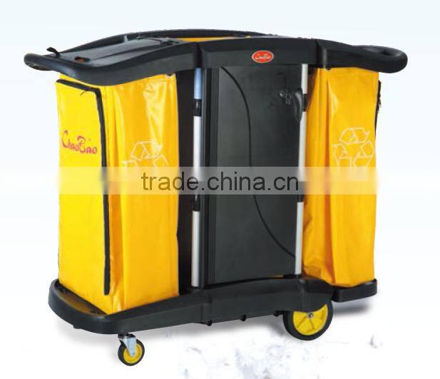 Cleaning trolley, hotel housekeeping maid cart trolley
