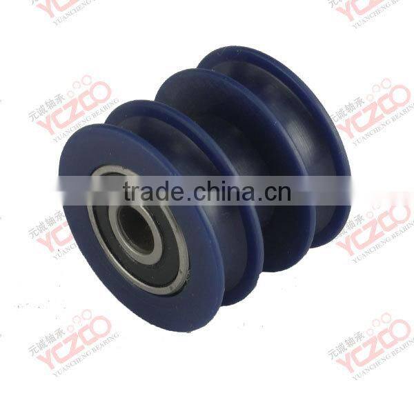 606 special double bearing and u groove sliding roller