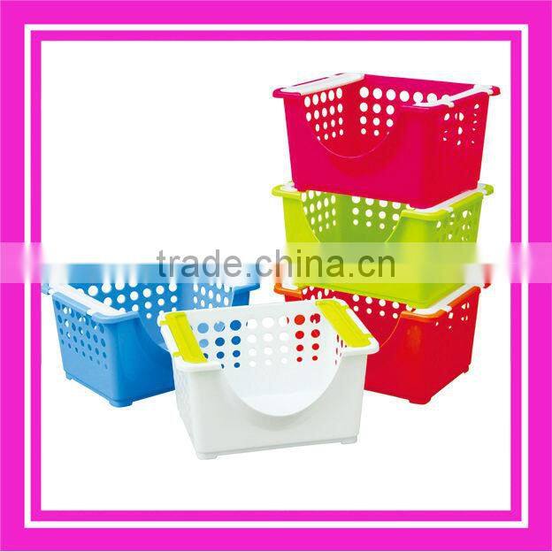 plastic stackable utility basket