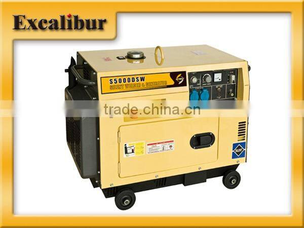 4.5 KVA portable single-phase silent welder generator