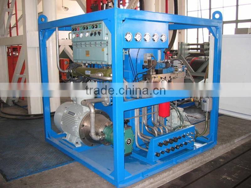 Construction waste brick machine hydraulic system