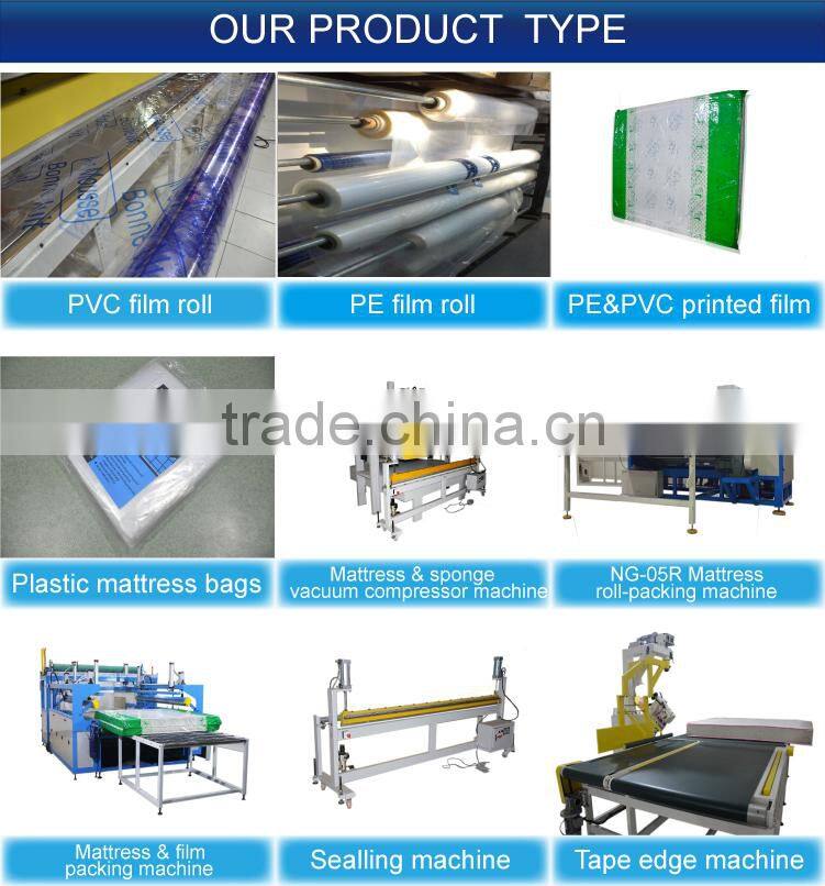 High Quality Pvc Pe Film For Liquid Packing/Point cutting bag for mattress