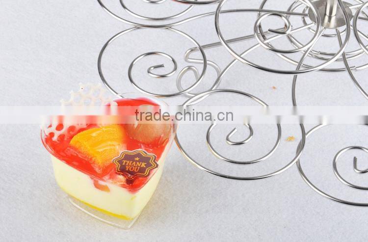 4-tire solid metal display stand for wedding cake