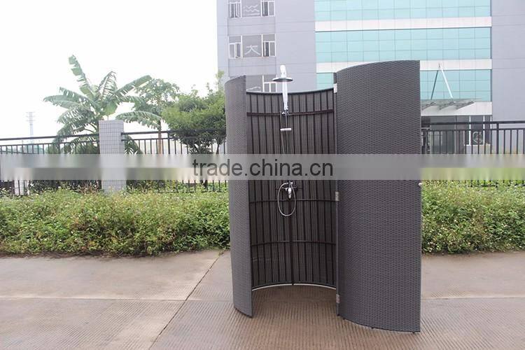 Outside Rattan Shelter Shower Room