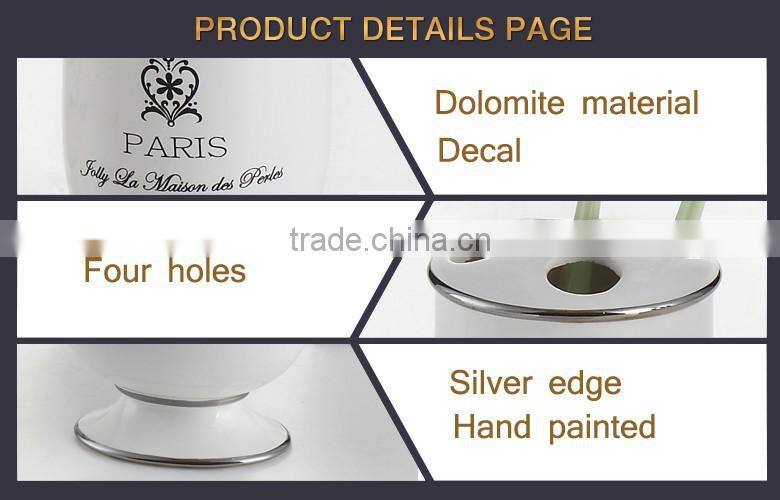 Professional supplier decal hotel ceramic bathroom fitting set wholesale