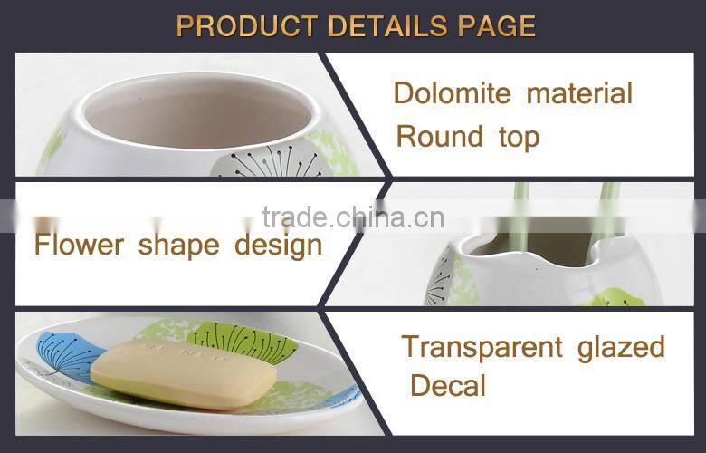 Factory hot sales decal ceramic bathroom sets hotel of ISO Standard