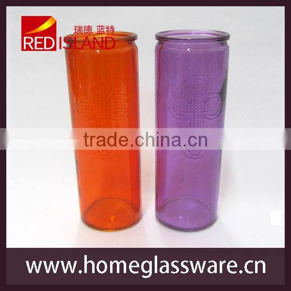 10x9x22cm colored beautiful glass vase