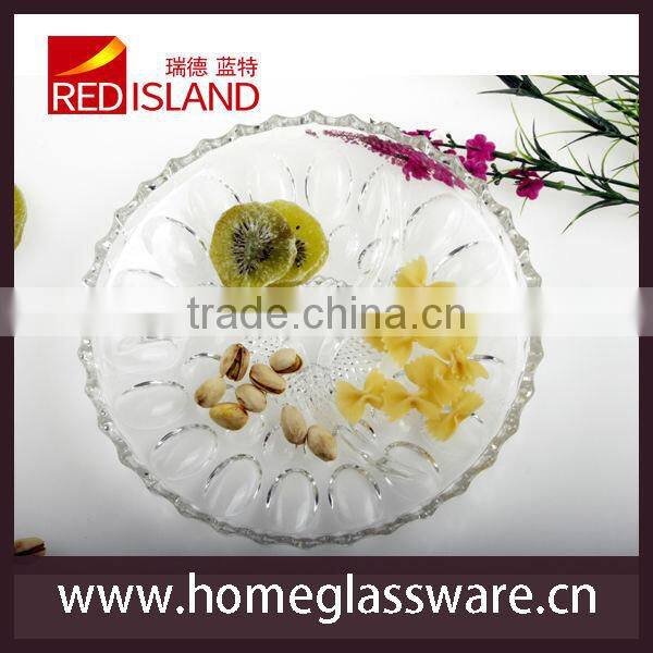 glass fruit plate decorative glass plate glass dishes and plates
