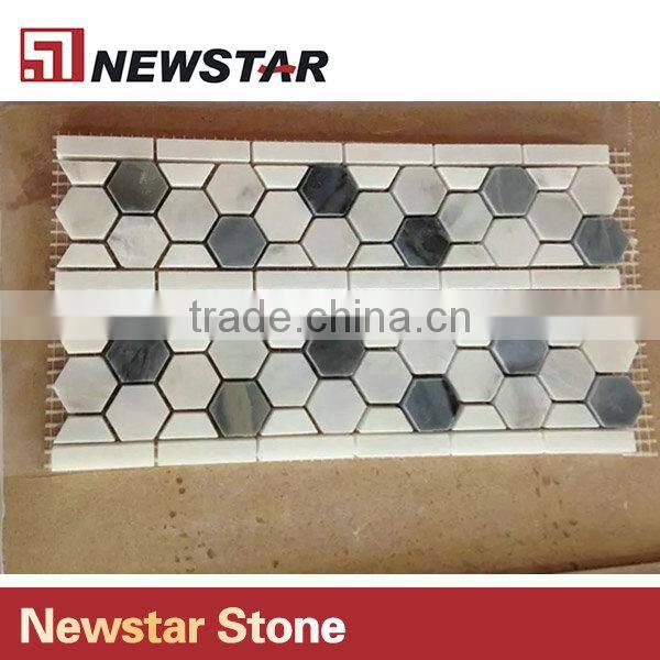 Newstar Cheap Wall Tiles For Bathroom Design Marble Mosaic For Sale