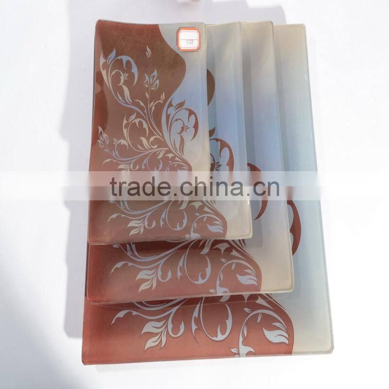 hand made glass plate/fruit plate/glass dessert dish