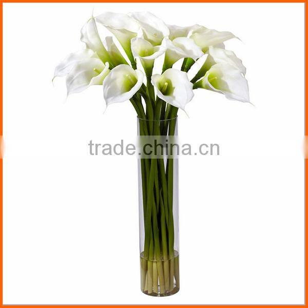 Best quality clear wholesale glass vases tall