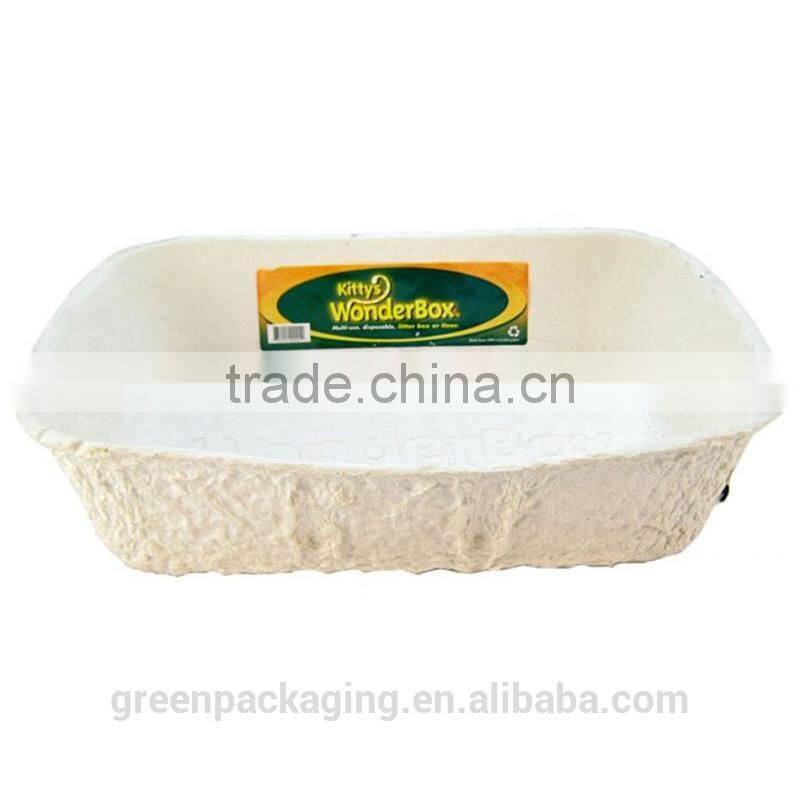 Greenpacking paper kitty litter trays