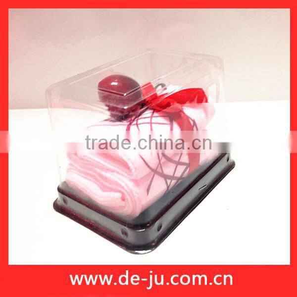 Towel Towels Cherry Cake Shape Wedding Gift Pink Fashion Promotion Gift