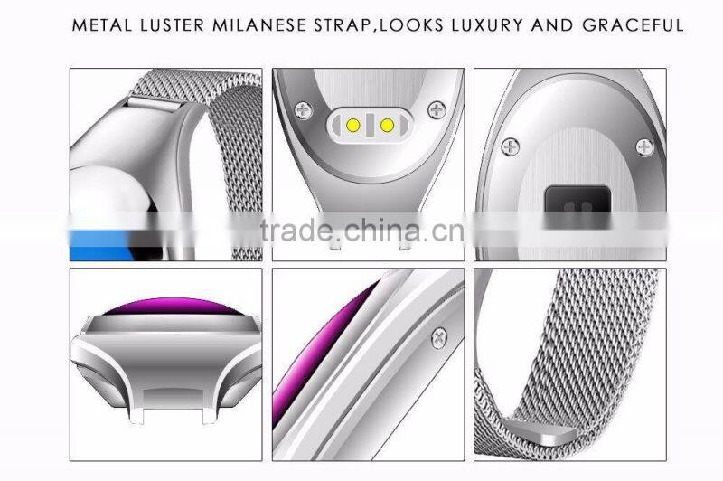 Intelligent Multifunctional Z18 Bracelet With Blood Pressure Monitor/Call Reminder/Clock Alarm, Smart Bluetooth Jewelry Bracelet