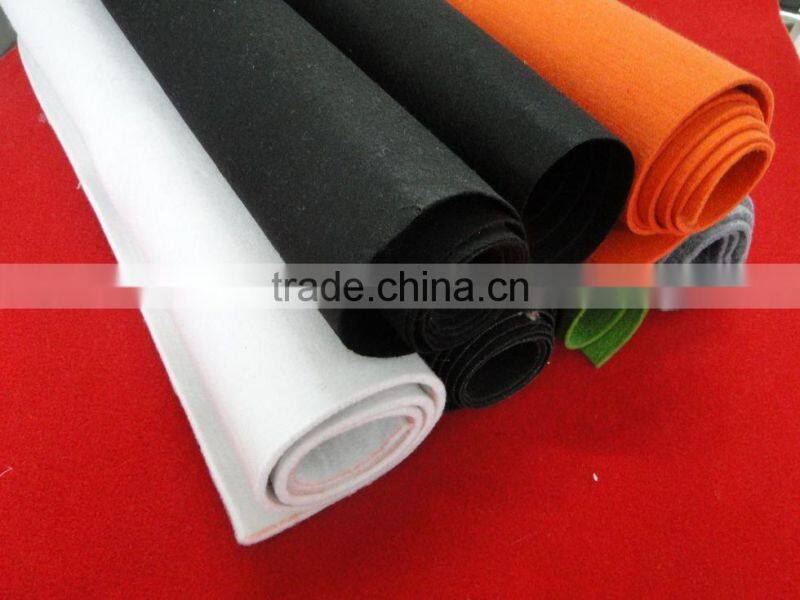 Colorful synthetic fiber nonwoven felt
