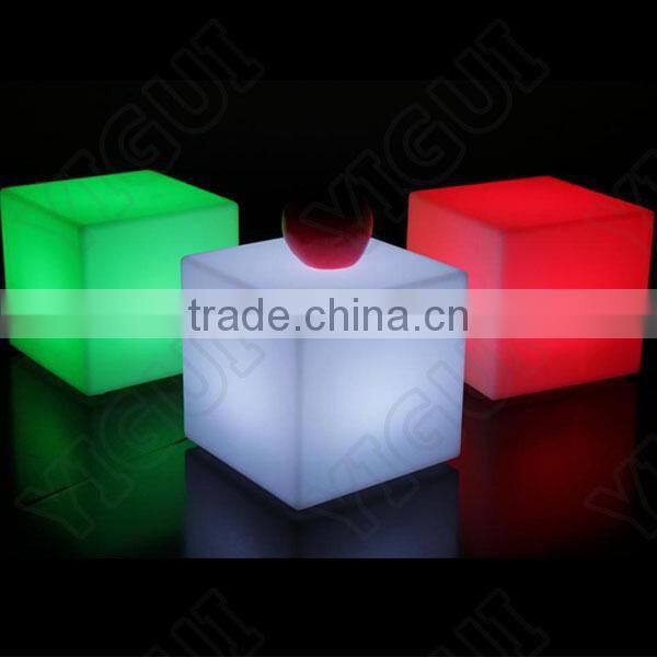 discount led bar stool /factory direct sale cheap led furniture stool cube