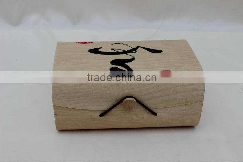 high quality light weight pine Wood tea box