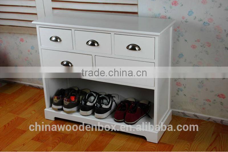 High Grade Antique Solid Wood shoe rack living Room Furniture Wooden Shoe ark wholesale