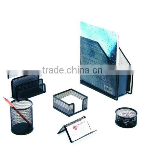 Hot Sale Durable Metal Mesh Office Desk Stationery Set