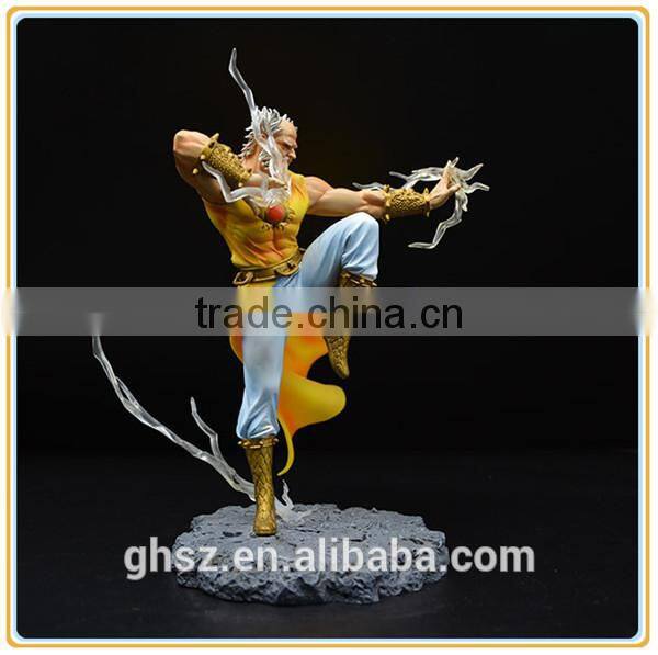 Custom plastic ancient statue hand paint craft pvc fighter figurine manufaturer